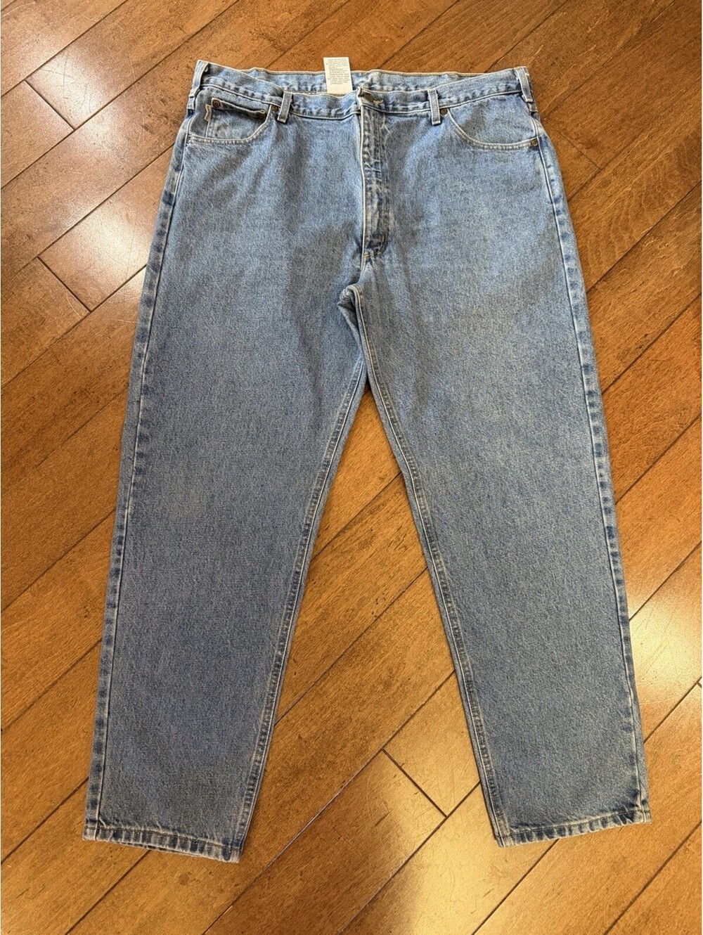 CARHARTT Blue Jeans Ralexed Fit Mens  42x32 Medium Wash B17 STW